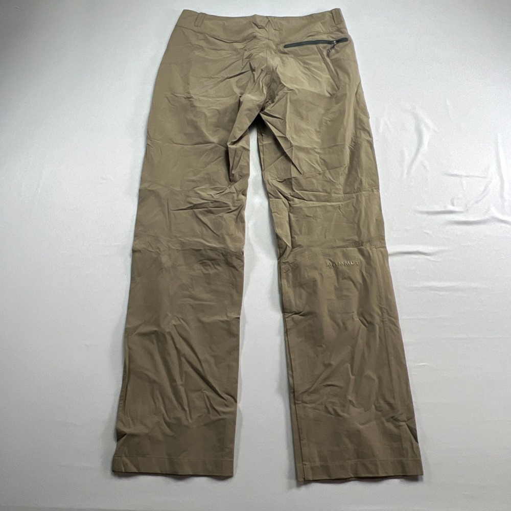 Mammut Swiss Tech Hiking Pants Mens 10 Beige Stretch Low Rise Zip Fly Straight View 2
